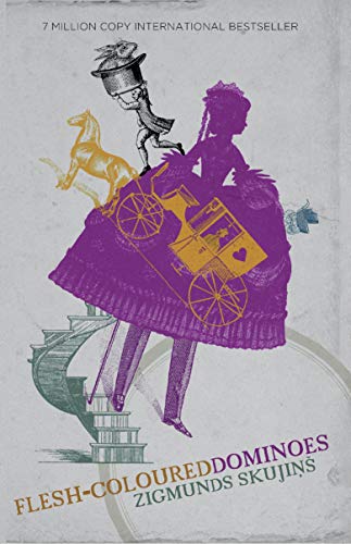 Book cover with surreal illustrations of figures, vehicles, and architecture.
