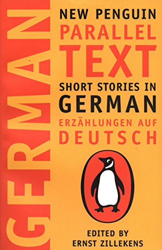Book cover for German Short Stories with orange background and Penguin Books logo.