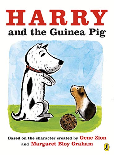 Book cover illustration of a white dog with black spots and a guinea pig.