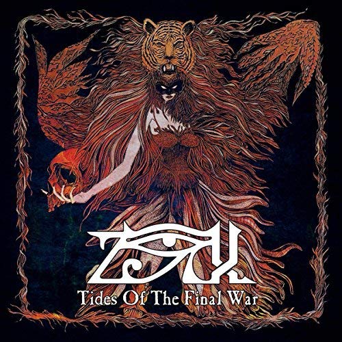 CD cover art: a stylized, fiery figure with a tiger and skull.