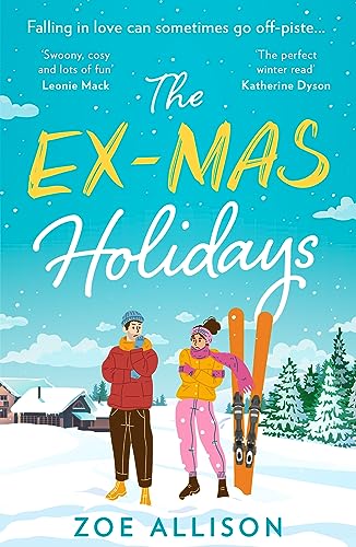 Book cover: couple in winter clothes with skis, snowy landscape.