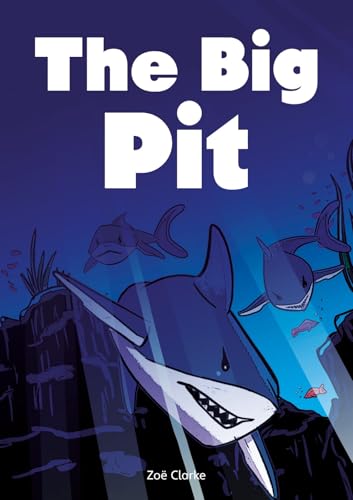 Book cover featuring illustrated sharks swimming in a dark blue ocean.