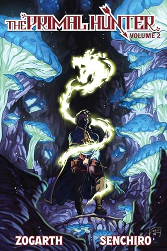 Fantasy novel cover with hooded figure and glowing dragon shape.