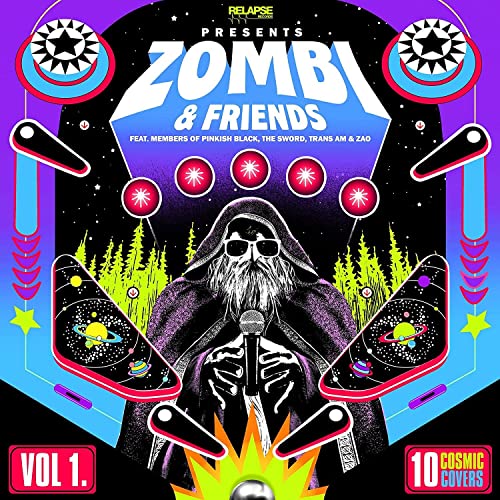 Album cover for Zombi & Friends Vol. 1, featuring a hooded figure.