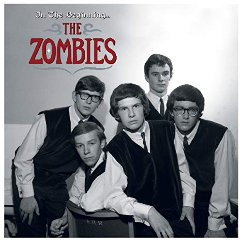 Black and white album cover featuring The Zombies, a 1960s band.