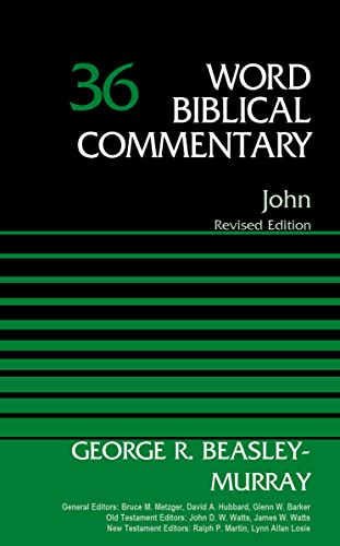 Black book cover with white text: "Word Biblical Commentary, Volume 36: John.