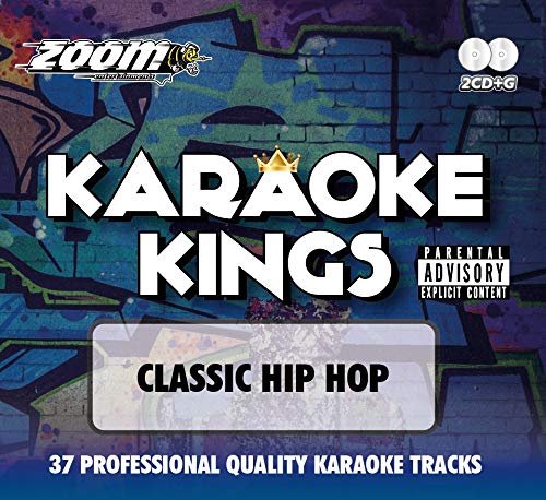 Karaoke Kings CD cover with graffiti background and crown graphic.