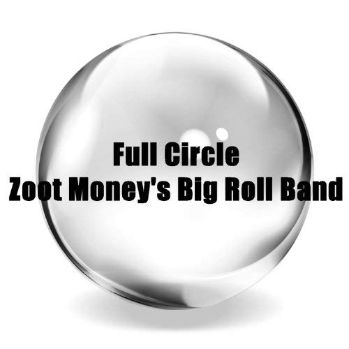 Silver sphere with album title "Full Circle" and band name.