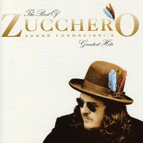 Zucchero album cover featuring the artist in a hat and sunglasses.