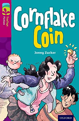 Book cover: “Cornflake Coin” depicts children running, one holding a coin.