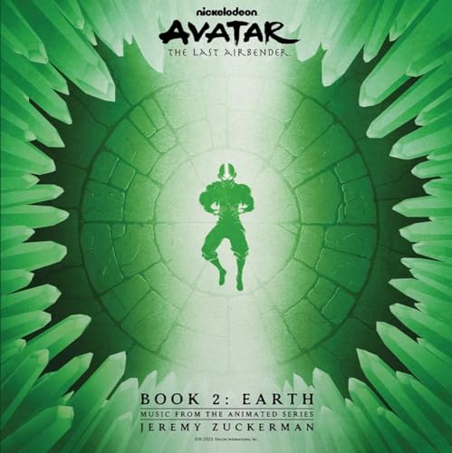 Black vinyl record in a sleeve with Avatar: The Last Airbender themed artwork.