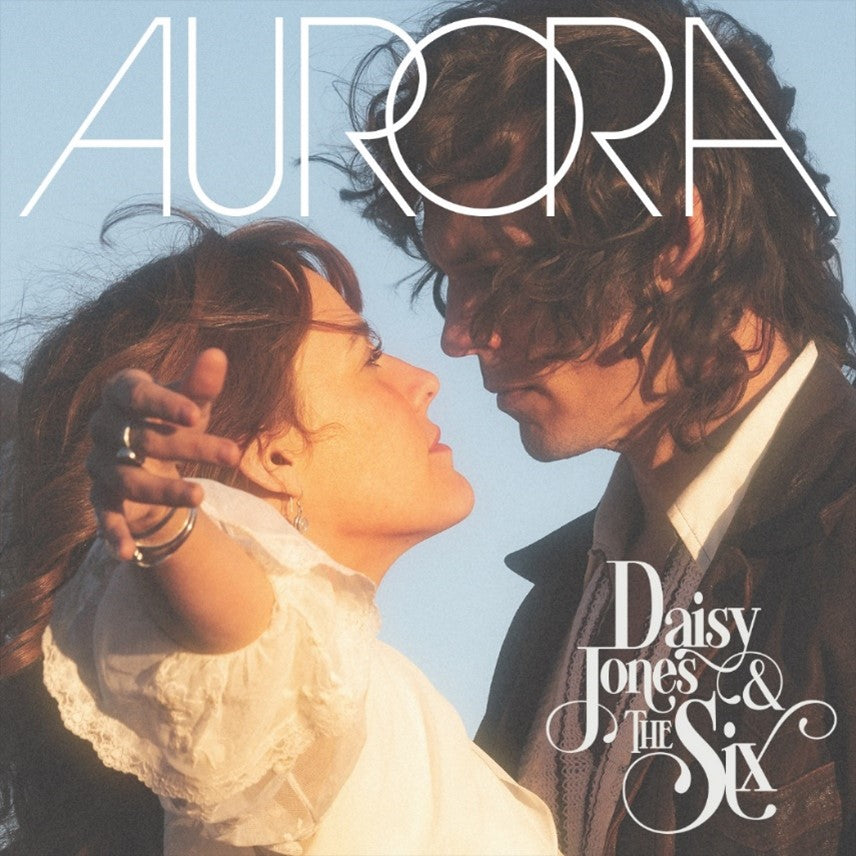 "CD cover art featuring a man and woman facing each other, blue background."