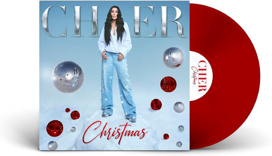 Cher album cover with red vinyl record beside it.