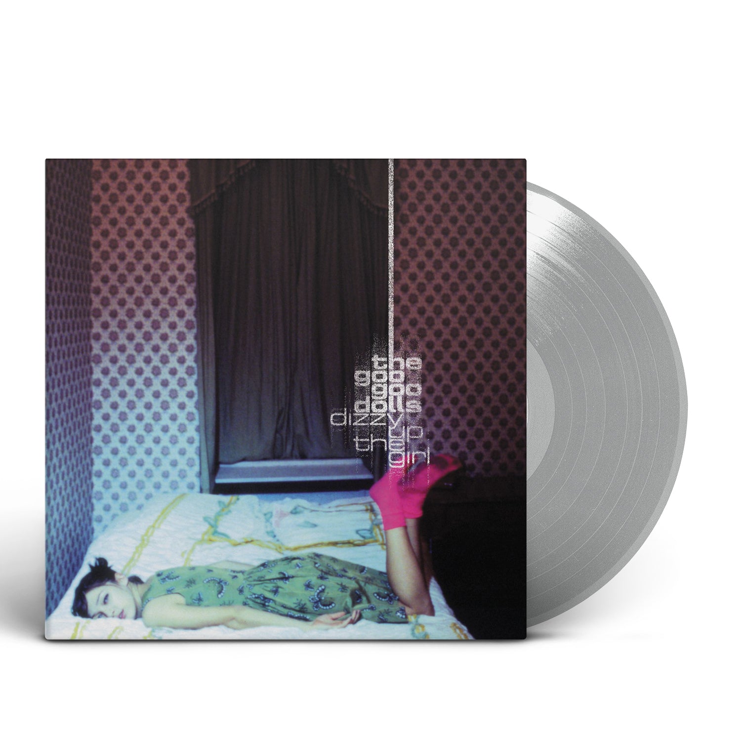 "Goo Goo Dolls vinyl record with cover art featuring a woman on a bed."