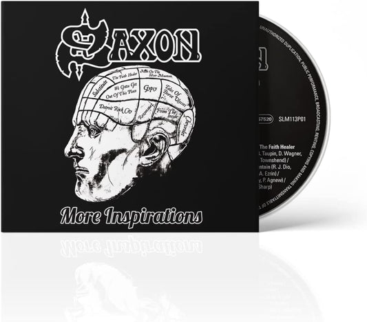 "Saxon - More Inspirations" CD case with a black cover and a silver CD.
