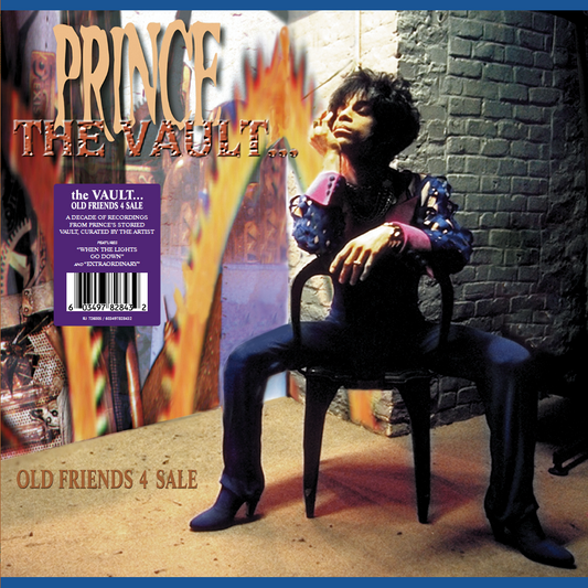 Prince album cover, “The Vault: Old Friends 4 Sale”, featuring a portrait.