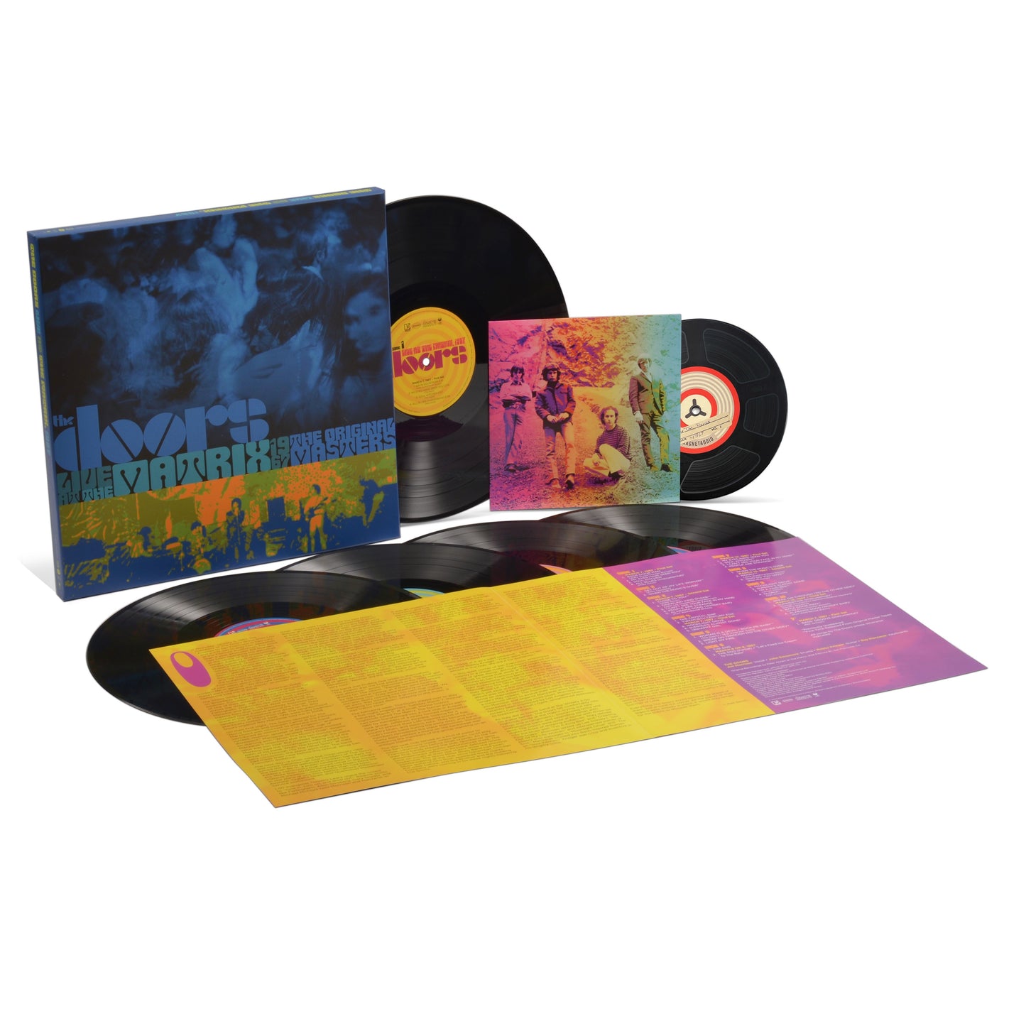 "The Doors - Live At The Matrix 1967" vinyl record set with multiple records and inserts.