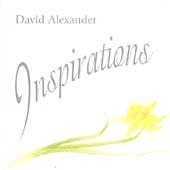 "Album cover with 'David Alexander Inspirations' text and a yellow flower on white background."