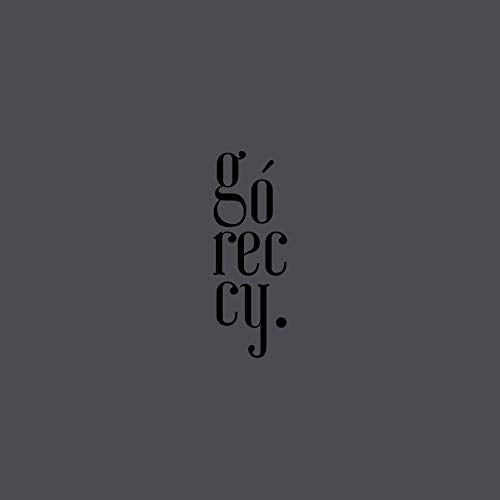 The image depicts a dark gray square with the text "gó rec cy" in black, centered vertically.