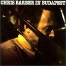 Chris Barber's album cover: a man with a trombone, dark background, white text at top.