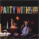 "CD album cover with clown figures and 'PARTY WITH!' text in multicolored letters."