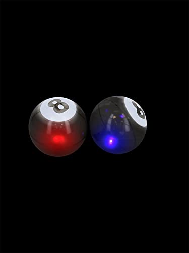 Smiffys 53328 4" Light Up Lucky Bouncing 8 Ball, 6pcs, Unisex Children, Multi-Colour, One Size