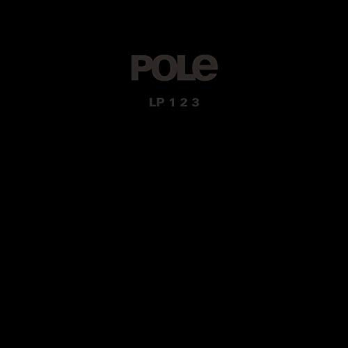 The image is a black square with the word 'pole' in dark gray, slightly faded, uppercase letters at the center, accompanied by 'LP 1 2 3' in smaller, lighter gray text below it. Alt text: Black square with 'POLE' and 'LP 1 2 3' in gray text.
