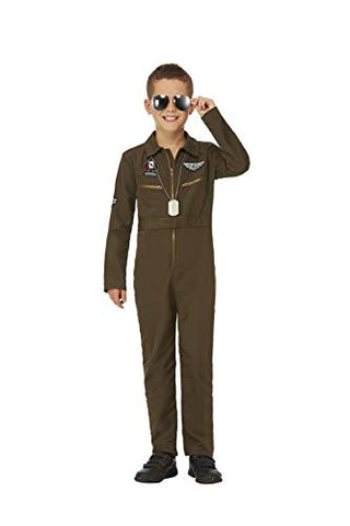 Top Gun Maverick Childs Aviator Costume Green