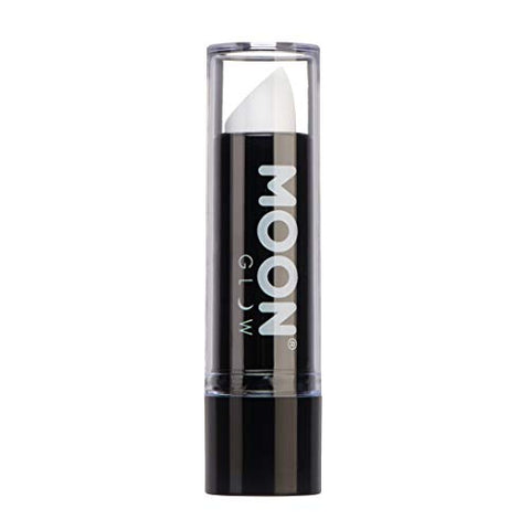 Neon UV Lipstick by Moon Glow - White - Bright Neon Coloured Lipstick - Glows under UV