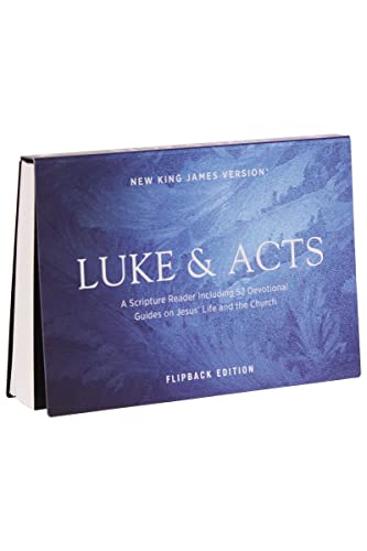 NKJV Luke/Acts Devotional, Flipback Edition, Red Letter, Paperback: New King James Version, a Scripture Reading Including 52 Devotional Guides on Jesus' Life and the Church