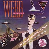 "Wilder Webb & The Beatnecks" CD cover featuring a man and UFOs.