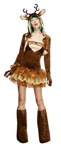 Fever Reindeer Costume Tutu Dress - Ladies