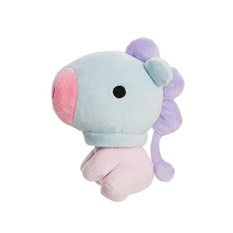 AURORA, 61485, BT21 Official Merchandise, Baby MANG Sitting Doll 5In, Soft Toy, Purple, Blue & Purple