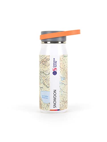 Ordnance Survey Thermal 500ml Bottle, Insulated & Leakproof Walking, Trekking, Hiking Bottle