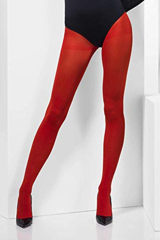 Fever Women’s Opaque Tights, Red, One Size,5020570953105