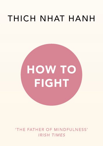Book cover with "How to Fight" in white text on a pink circle, beige background.