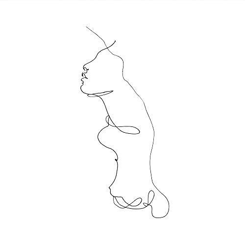The image depicts a minimalist, black line drawing of a person's profile on a white background. Alt text: Minimalist black line drawing of a person's profile on a white background.