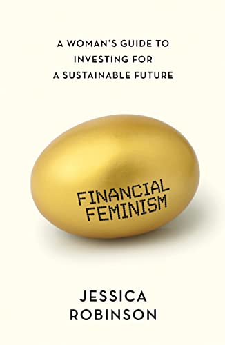 Book cover featuring a gold egg labeled Financial Feminism against a cream background.