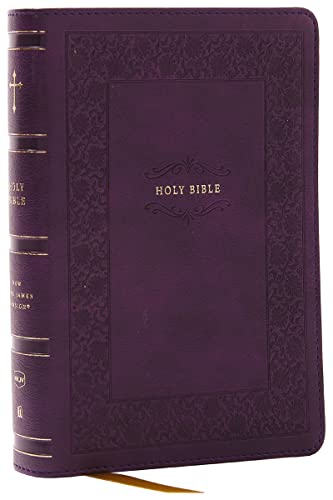 NKJV, Compact Paragraph-Style Reference Bible, Leathersoft, Purple, Red Letter, Comfort Print: Holy Bible, New King James Version