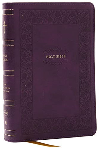 NKJV, Compact Paragraph-Style Reference Bible, Leathersoft, Purple, Red Letter, Comfort Print: Holy Bible, New King James Version