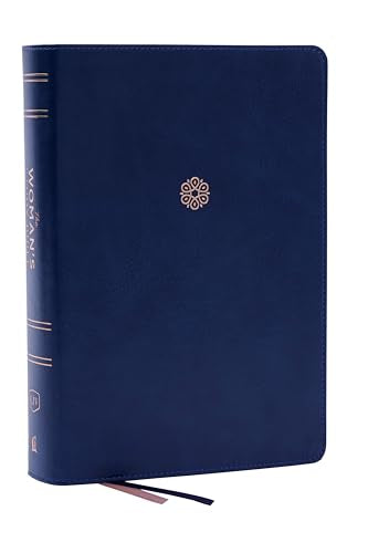 KJV, The Woman's Study Bible, Leathersoft, Blue, Red Letter, Full-Color Edition, Comfort Print: Receiving God's Truth for Balance, Hope, and Transformation