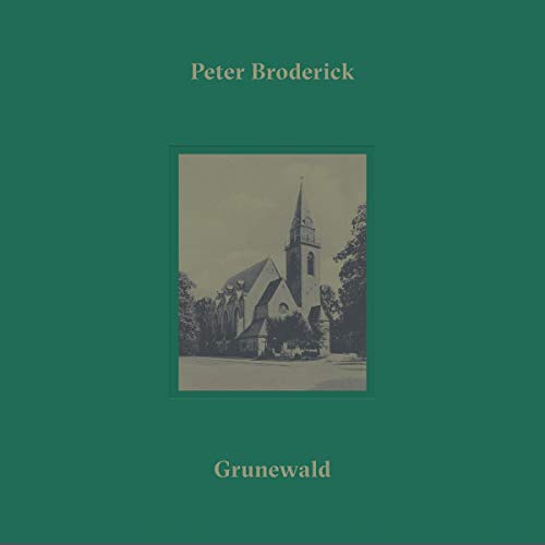 Album cover for Peter Broderick’s “Grunewald” featuring a historic church.