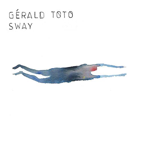 "Album cover with abstract watercolor figure and text 'Gérald Toto Sway' on white background."
