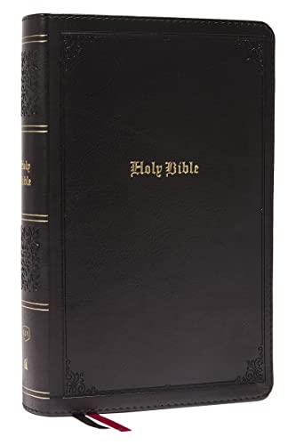 KJV, End-of-Verse Reference Bible, Personal Size Large Print, Leathersoft, Black, Red Letter, Thumb Indexed, Comfort Print: Holy Bible, King James Version
