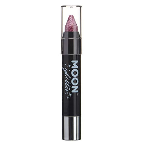 Holographic Glitter Paint Stick/Body Crayon makeup for the Face & Body by Moon Glitter - 3.5g - Pink