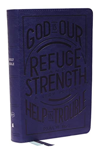 KJV, Personal Size Reference Bible, Verse Art Cover Collection, Leathersoft, Blue, Red Letter, Comfort Print: Holy Bible, King James Version