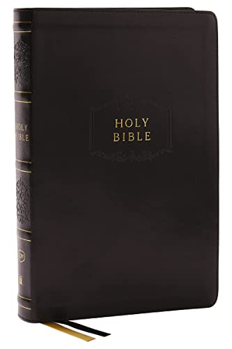 KJV Holy Bible, Center-Column Reference Bible, Leathersoft, Black, 72,000+ Cross References, Red Letter, Comfort Print: King James Version