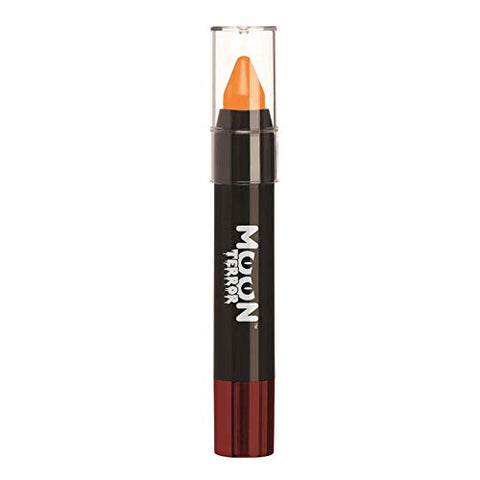 Halloween Face Paint Stick Body Crayon for the Face & Body by Moon Terror - Pumpkin Orange - Face Paint Makeup for Adults, Kids - 3.5g