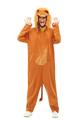 Smiffys 50712XL Lion Costume, Unisex Adult, Brown, XL - Size 46"-48"