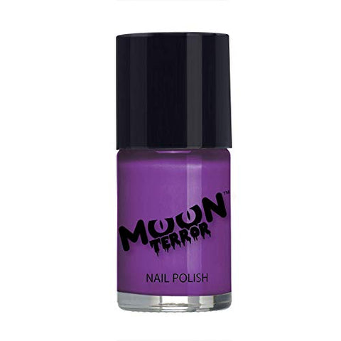 Moon Terror - Halloween Nail Polish - 14ml - For spooky halloween nails. Perfect for vampire, ghost, skeleton, witch, pumpkin, monster etc - Poison Purple